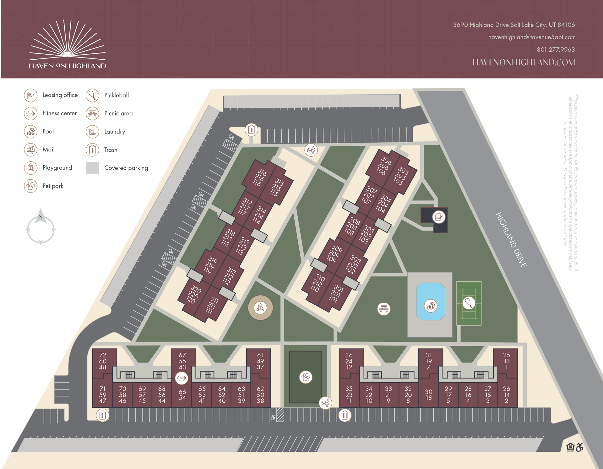 A map of a building with a lot of buildings on it