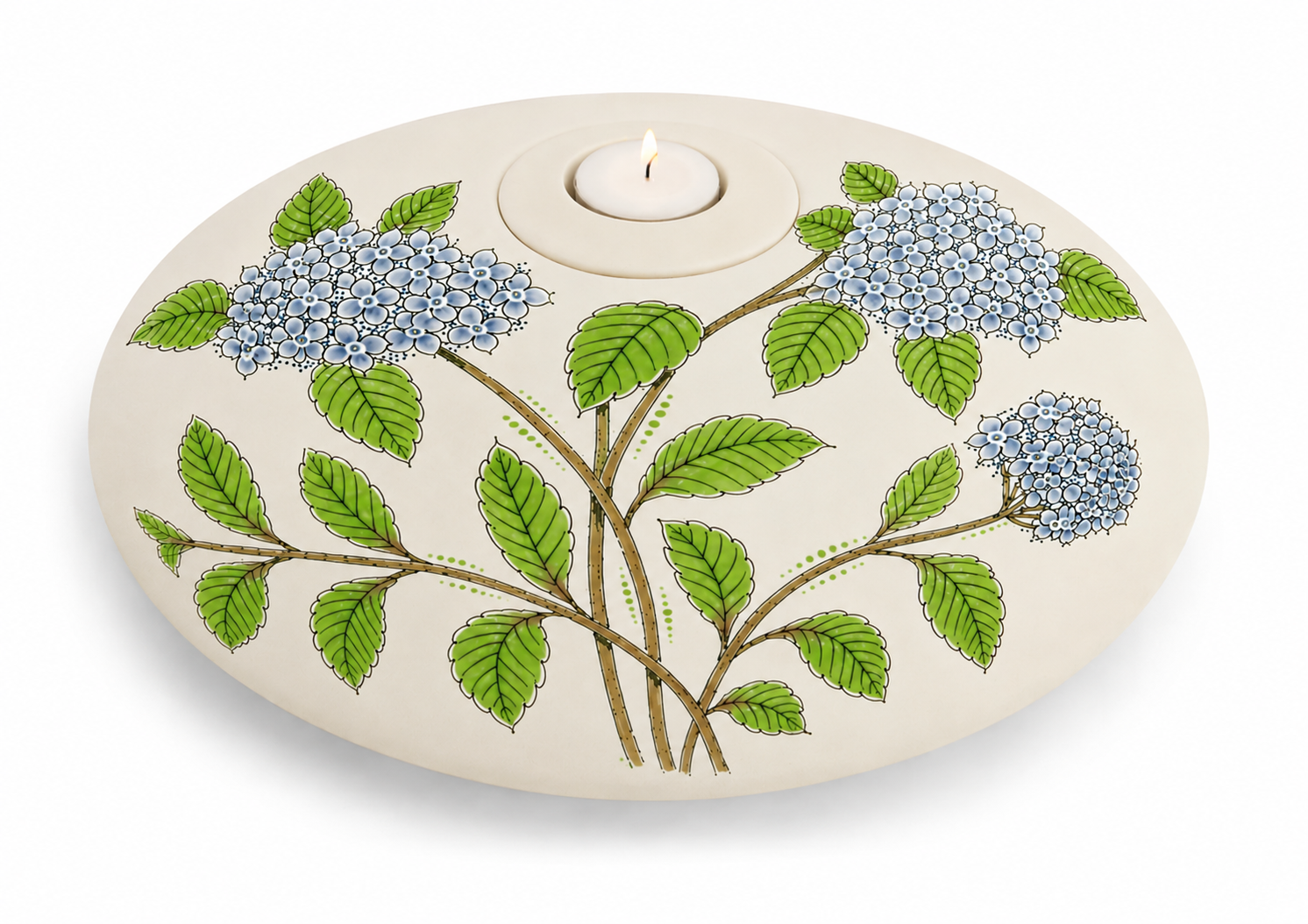 urnschaal hand beschilderd Hortensia
