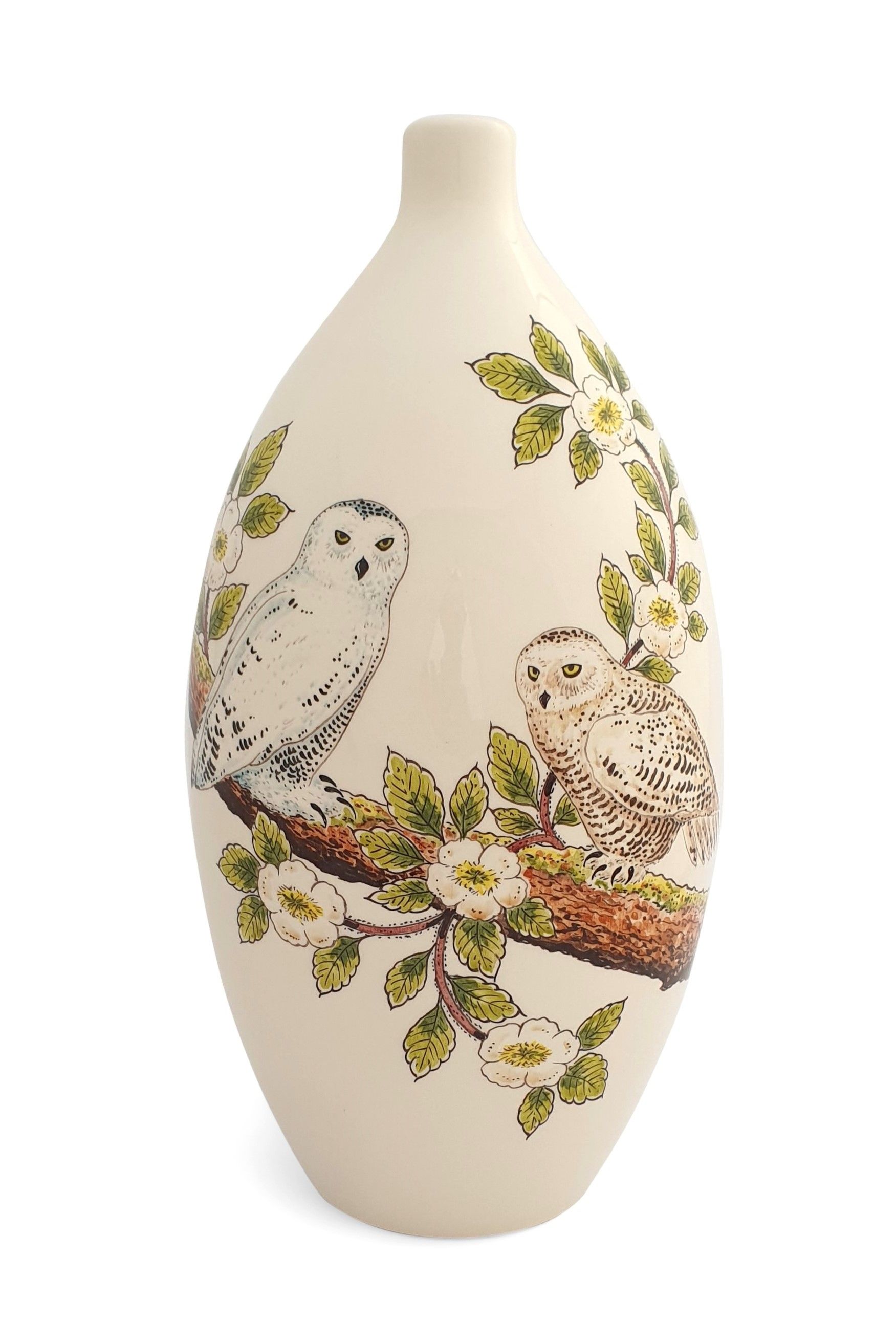Urn Sneeuwuilen model PU-2 hand beschilderd
