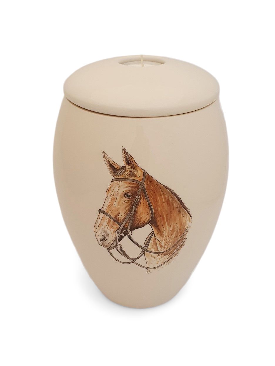 hand painted cremation urn - phoenix urns