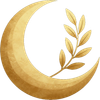 Decorative gold botanical accent