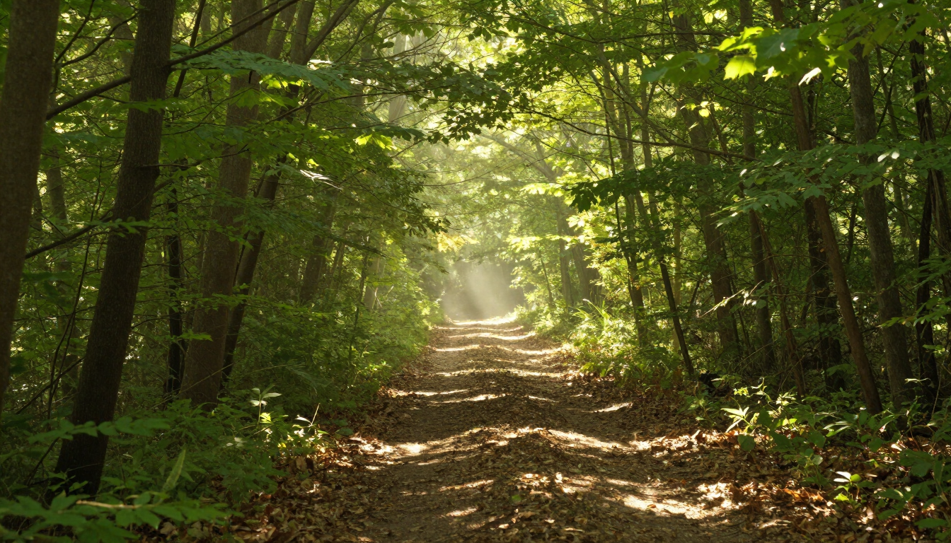 Peaceful nature path