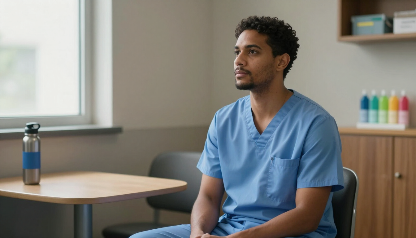 Healthcare worker finding peace