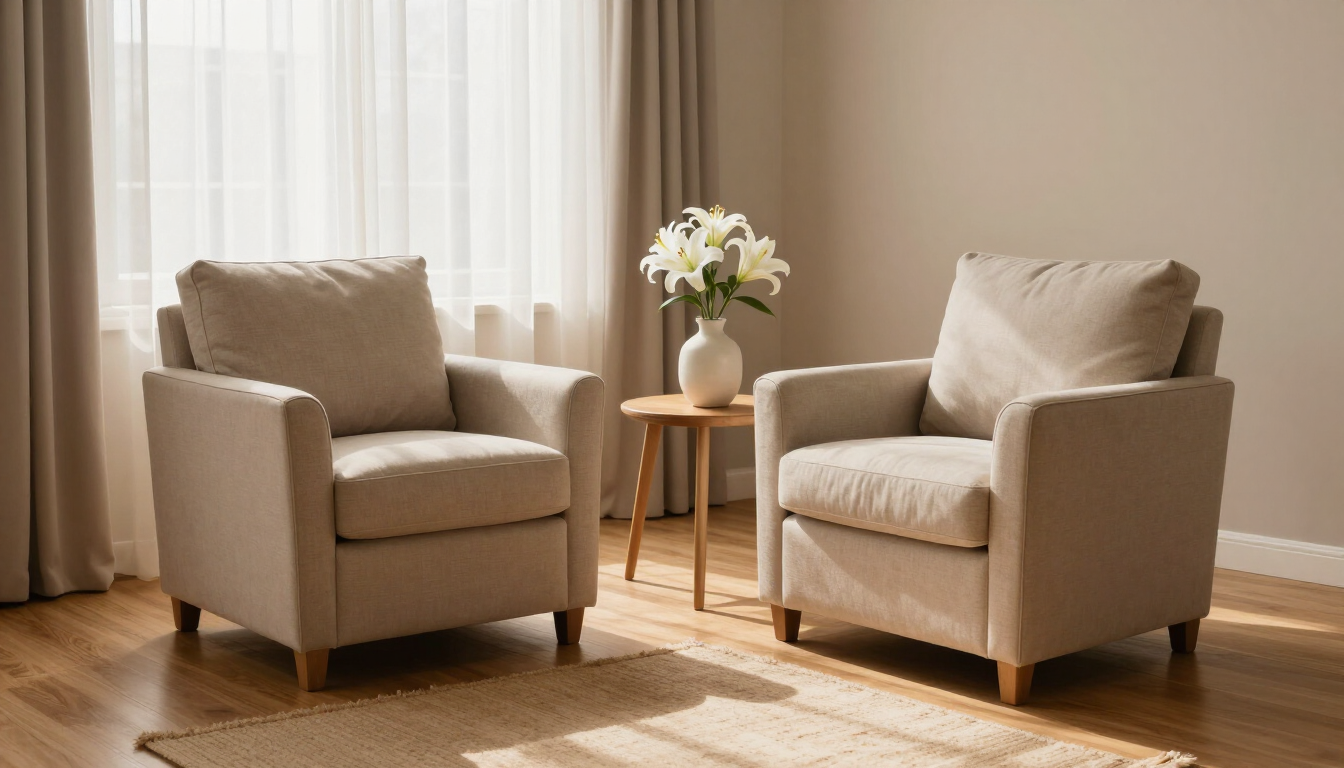 A calm therapy room representing finding the right therapist