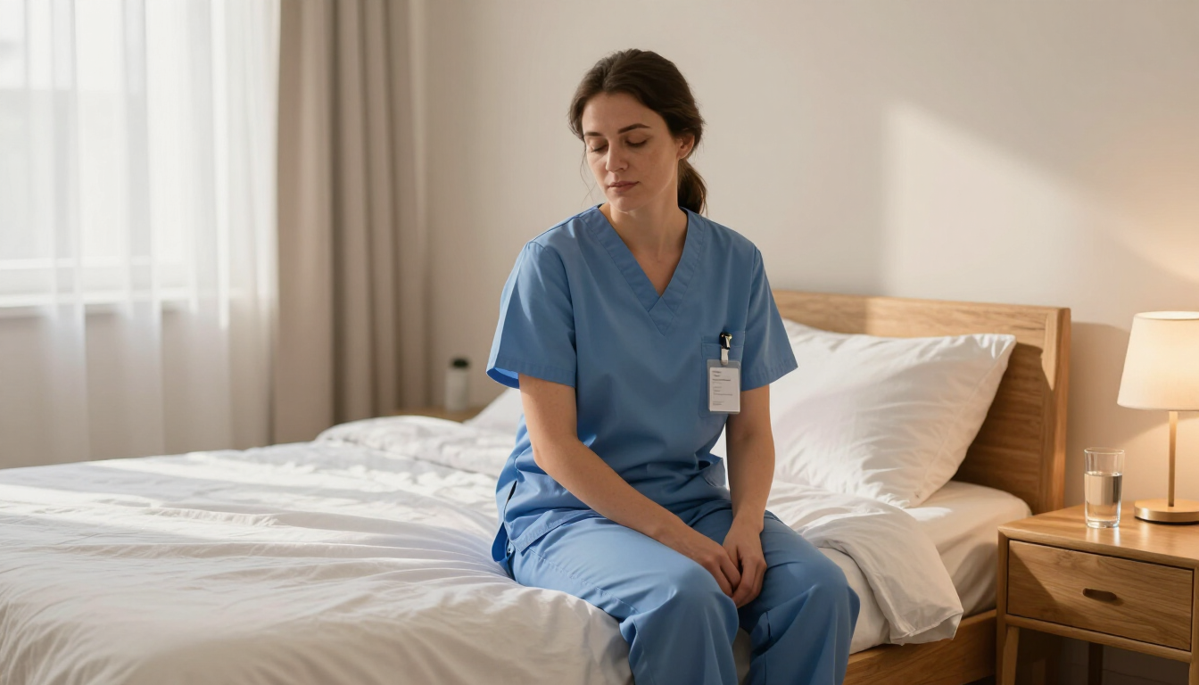 Shift work nervous system recovery for healthcare workers