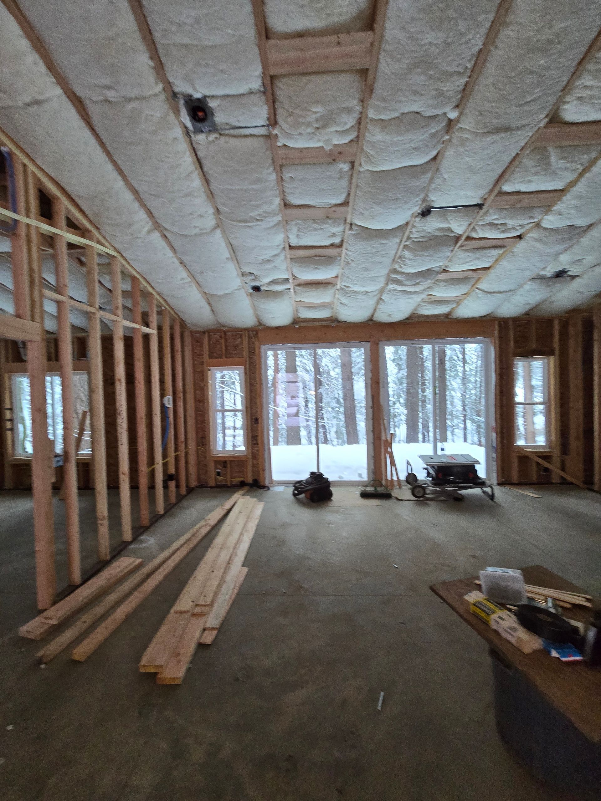 picture of the progress on Lori's rebuild after a house fire