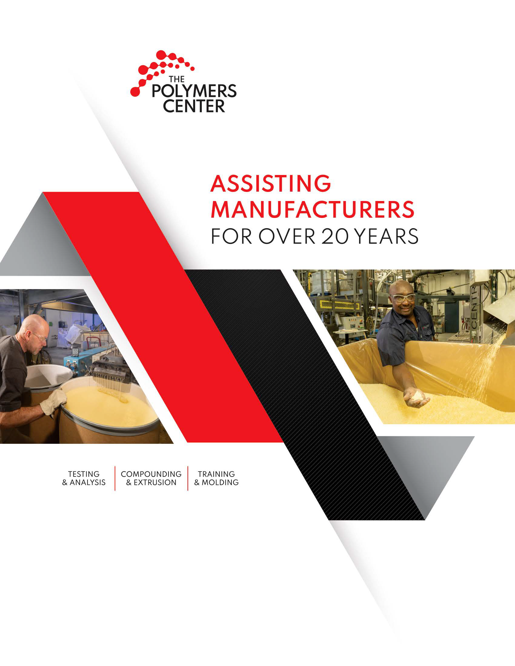 A brochure for assisting manufacturers for over 20 years.