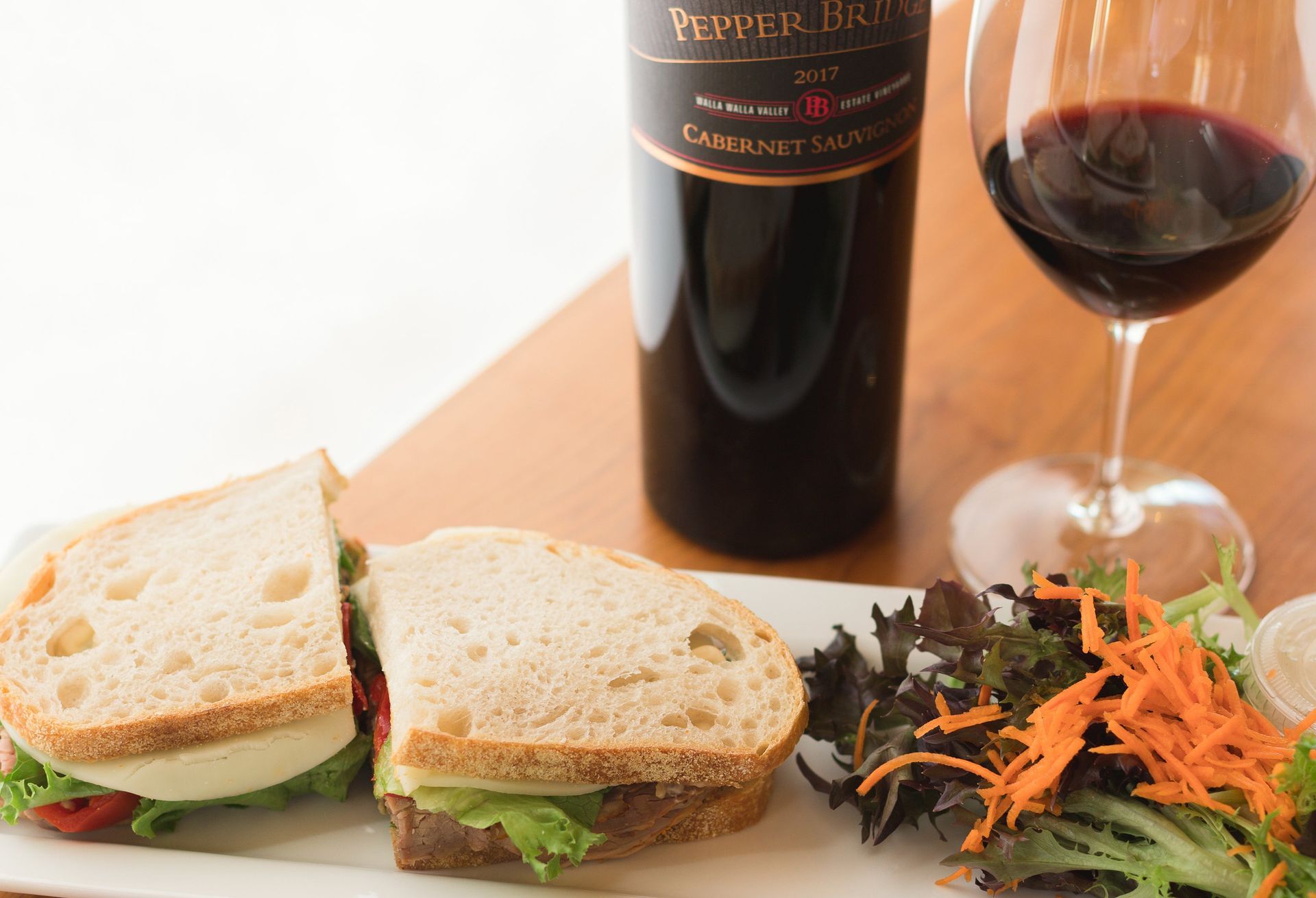 Lunch and wine