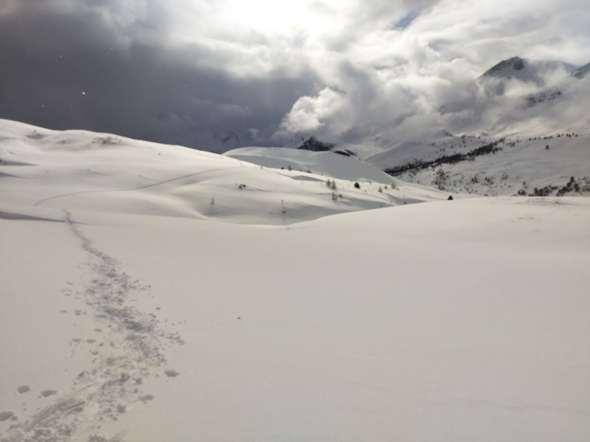 Vallons enneigées dans le Queyras 