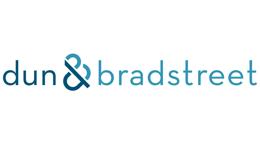 Dun & Bradstreet logo: dark blue text with a teal