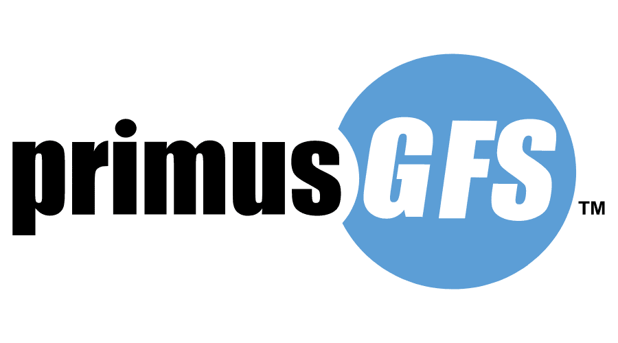 "Primus GFS" text logo with a blue circle containing "GFS" in white.