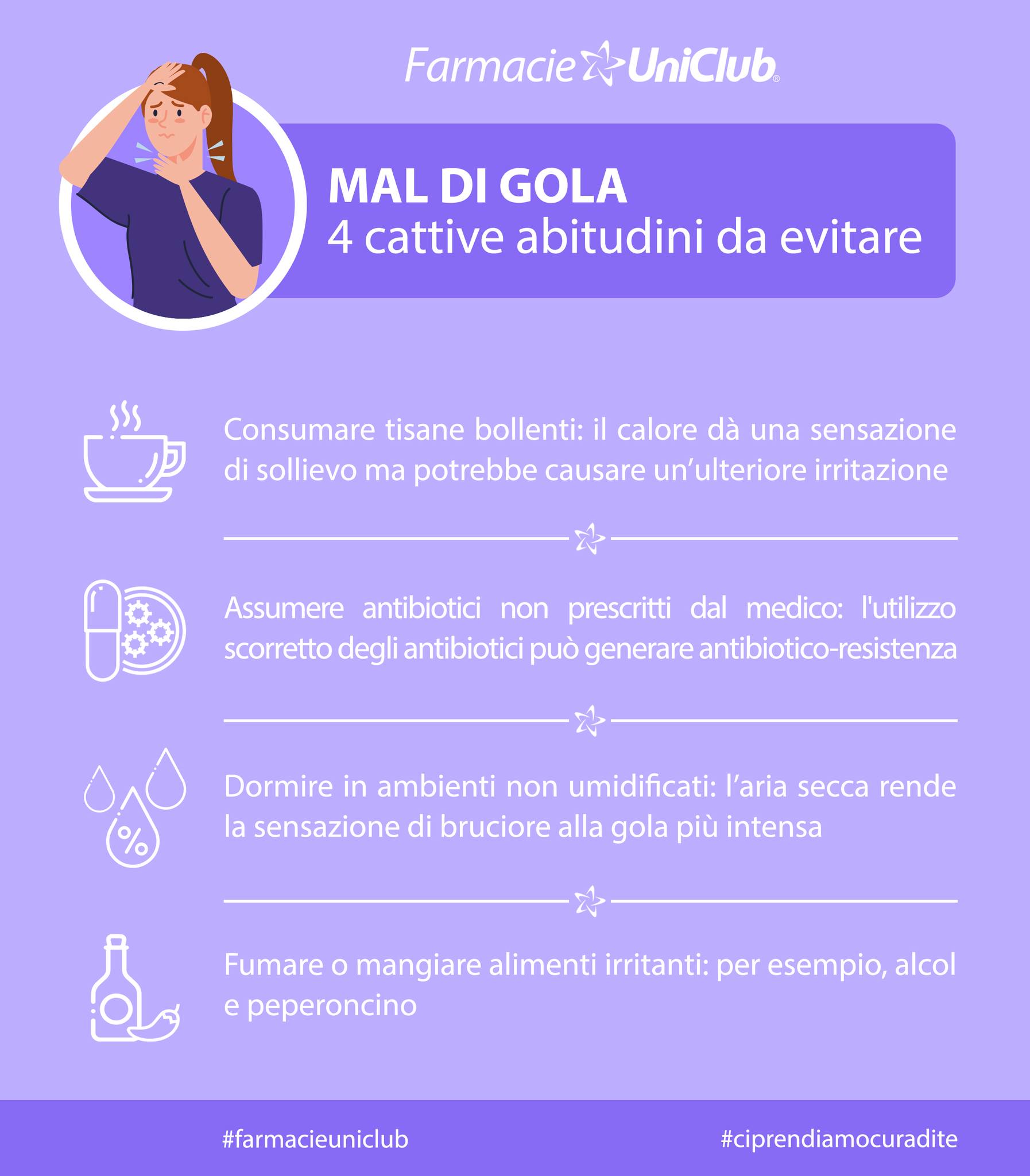 prevenzione mal di gola