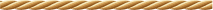 Gold braided trim strip on a beige background