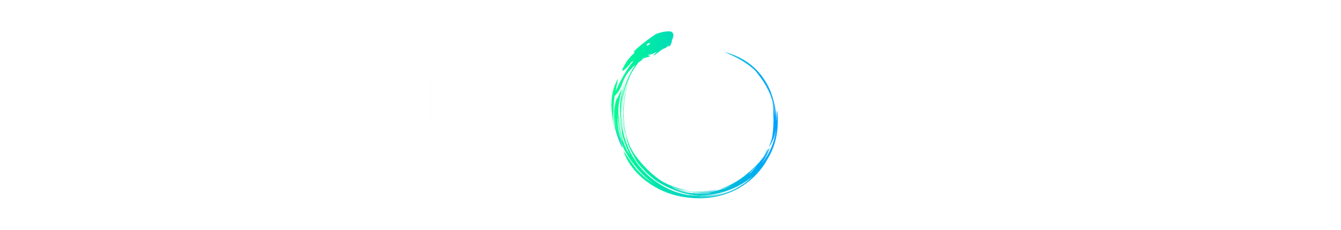 A loading icon, a spinning ring with a gradient of turquoise to light green.