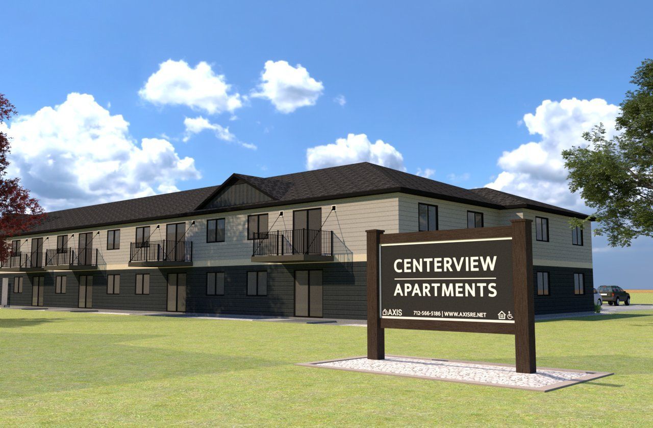 An artist 's impression of the centerview apartments