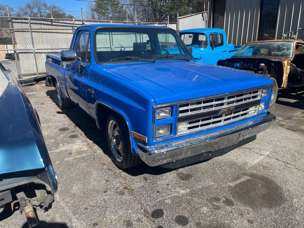 Sweet 1985 C-10 we painted and lowered