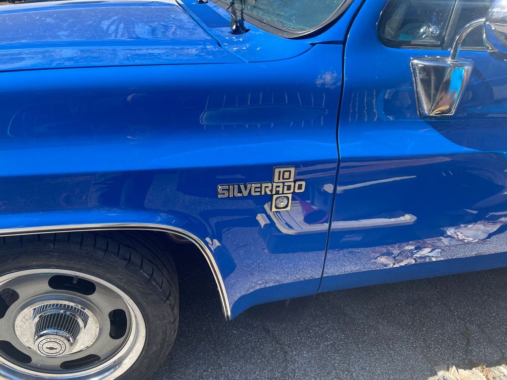Sweet 1985 C-10 we painted and lowered