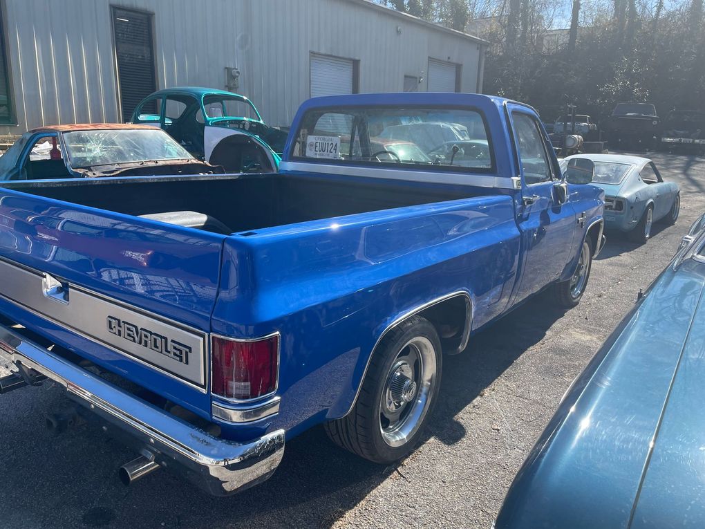Sweet 1985 C-10 we painted and lowered