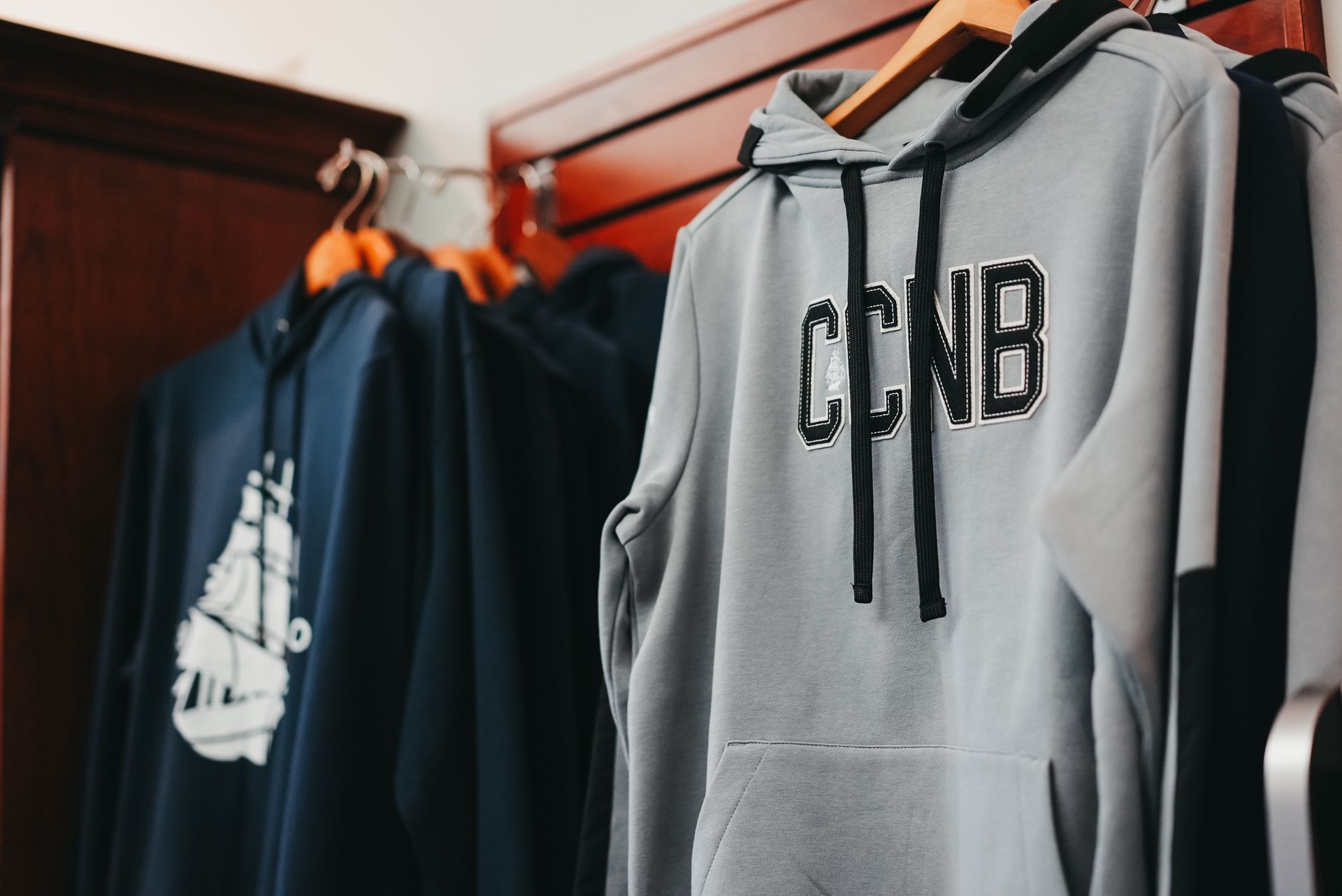 Gray sweatshirt with 