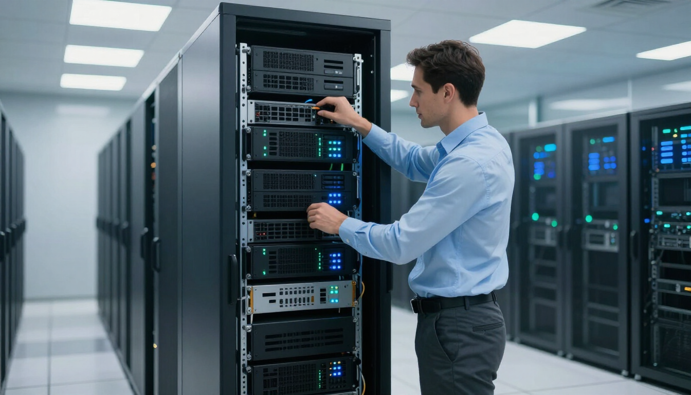 Vue d'ensemble d'un datacenter certifié Efirack