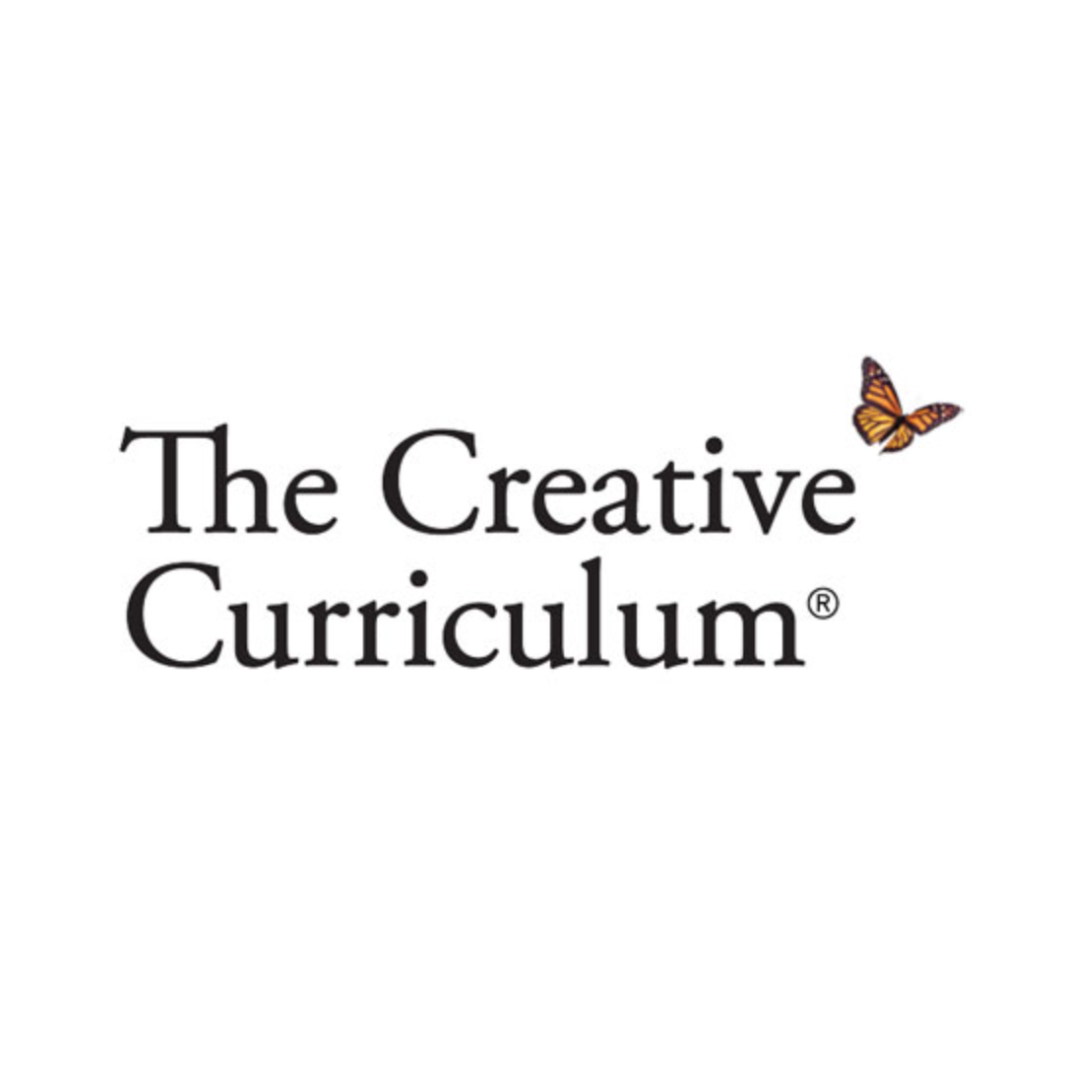 The creative curriculum logo with a butterfly on it.