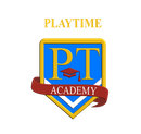 A playtime academy logo with a graduation cap on it