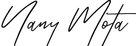 Assinatura manuscrita “Nany Mota”.