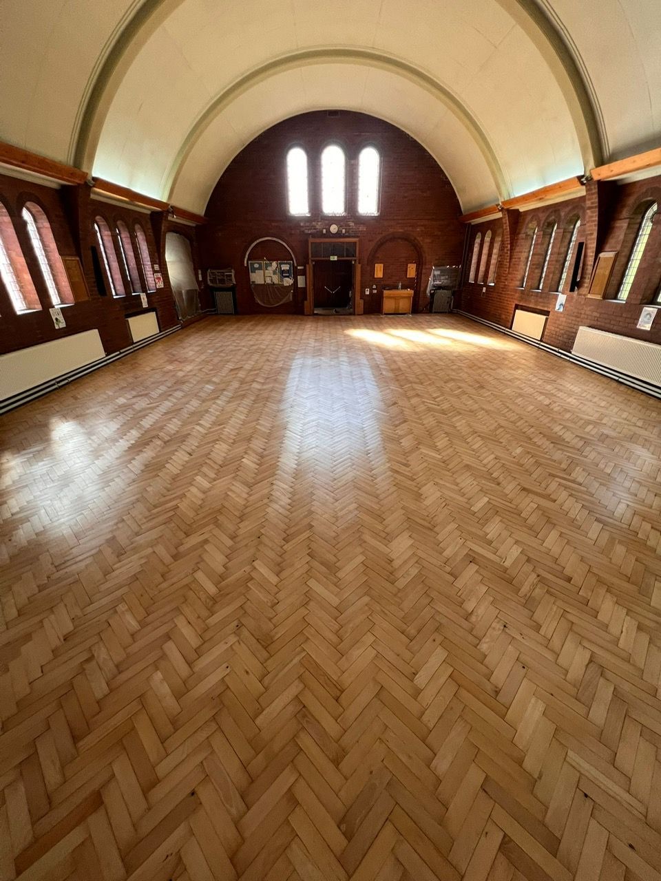 After floor sanding and restoration