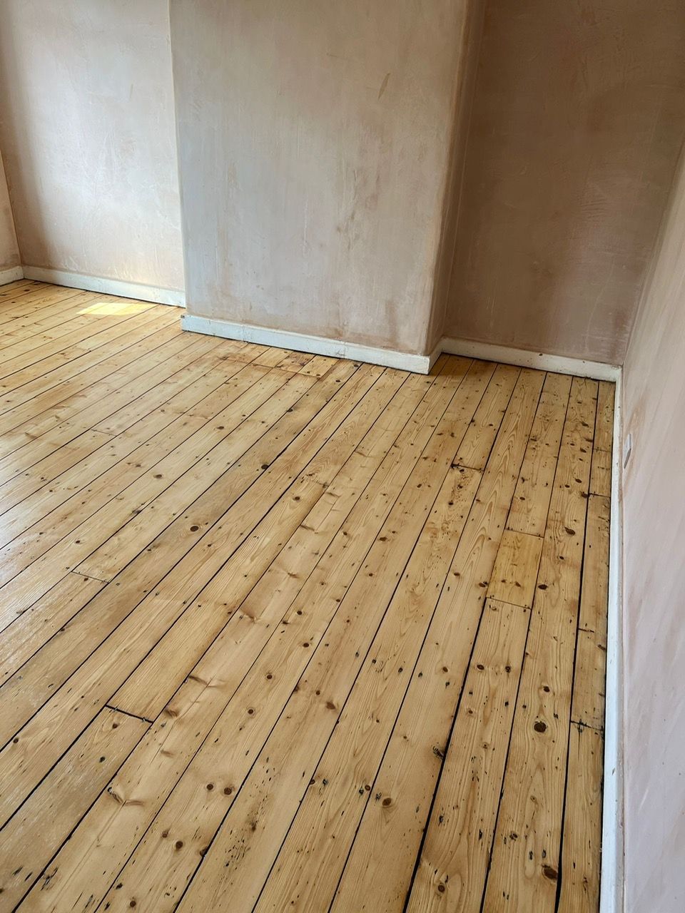 After floor sanding and restoration