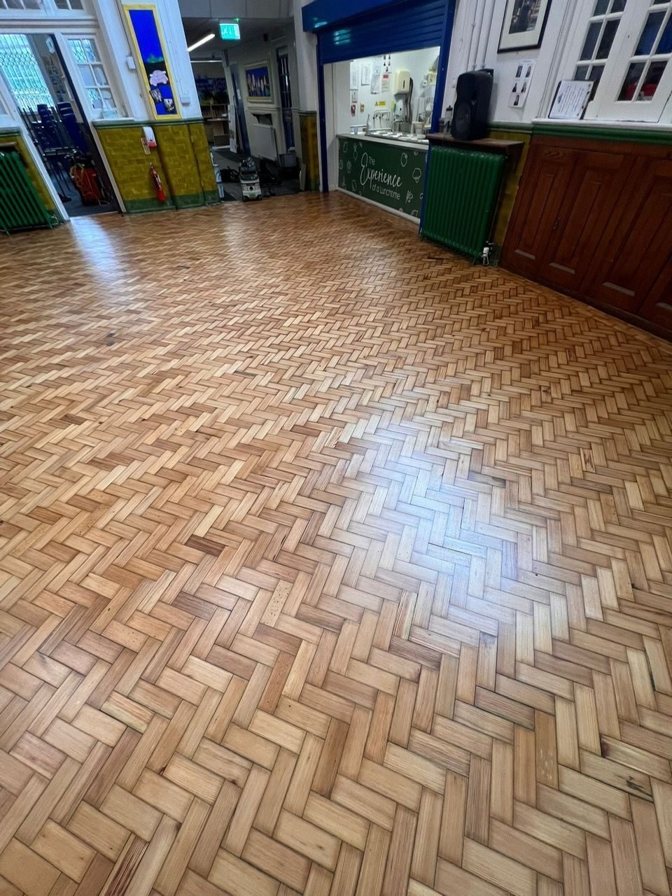 After floor sanding and restoration
