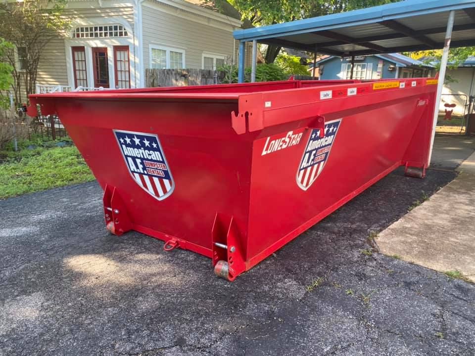 American AF Dumpsters Dallas Top Dumpster Rental Service