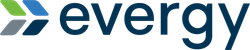 Evergy logo with blue, green, and black stylized arrow icon and wordmark