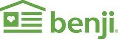 Green “benji” logo with a house icon and heart inside the roof