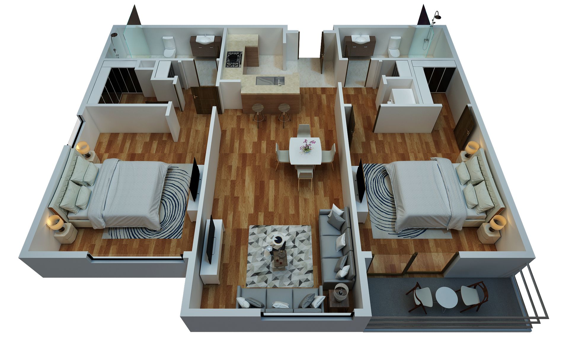 2 Bed | 2 Bath