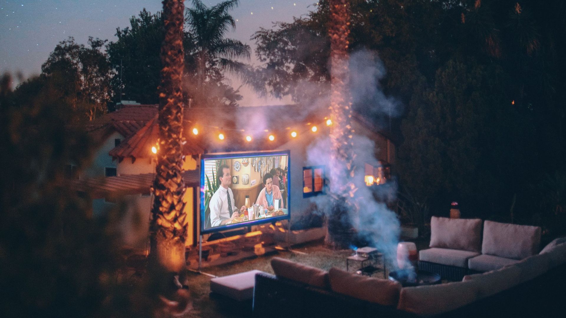 outdoor movie screen