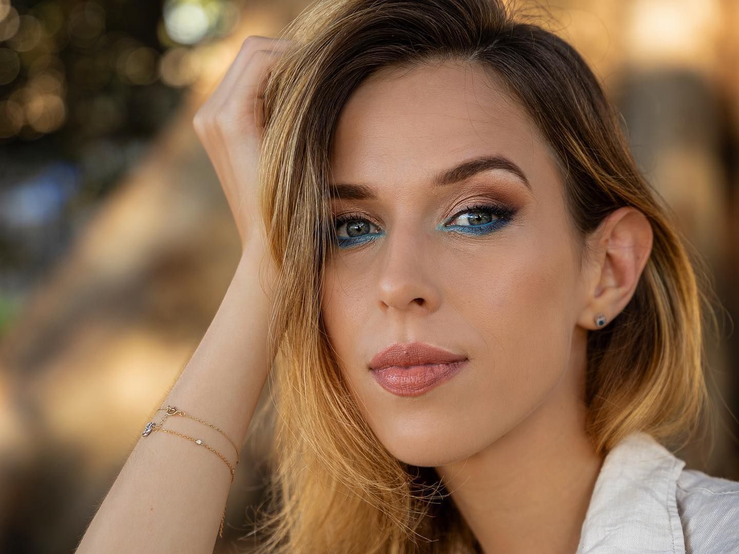 Professional editorial makeup look for a fashion photoshoot by Megan Dixon on the Gold Coast