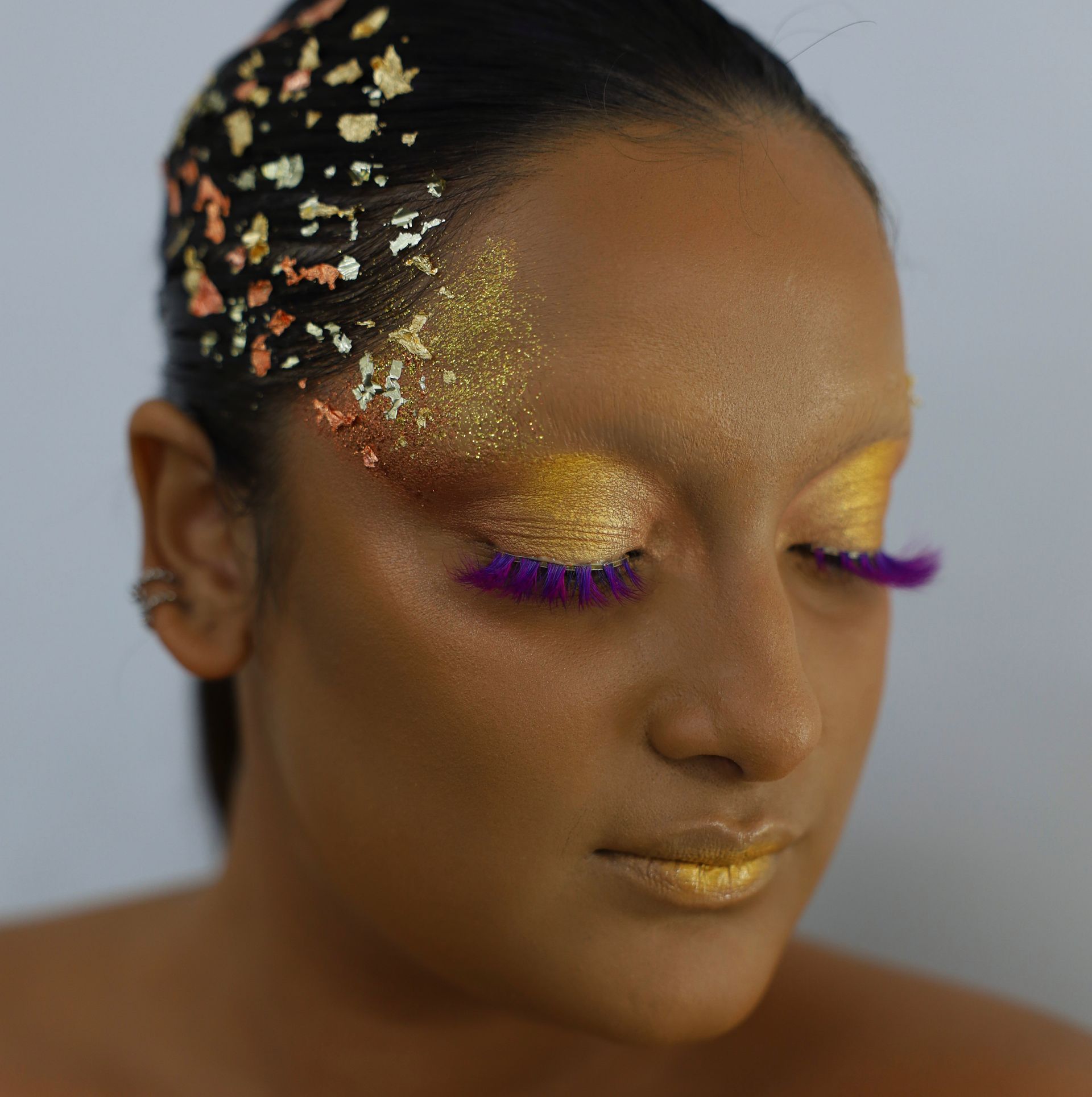 High-impact fashion and runway makeup artistry for commercial photography on the Gold Coast