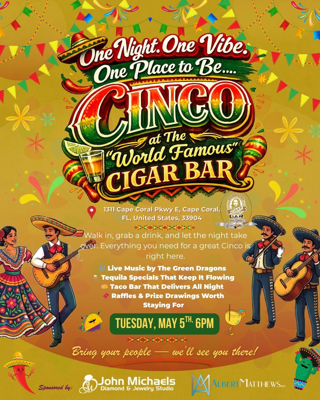 Cinco de Mayo Community Event in Cape Coral: Join Us for an Evening of Food, Music & Connection