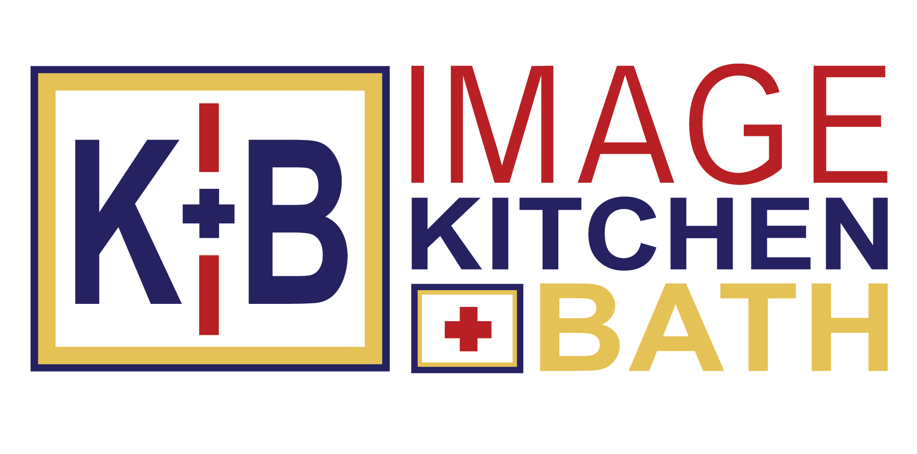 A logo for a company called image kitchen bath.