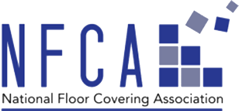 The logo for the national floor covering association