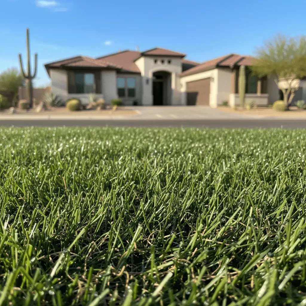 Premium artificial turf designed for Queen Creek Arizona climate with UV protection