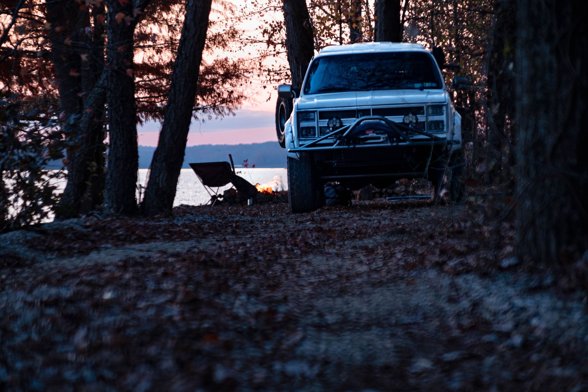 Truck camping and overlanding at Land Between the Lakes, Kentucky