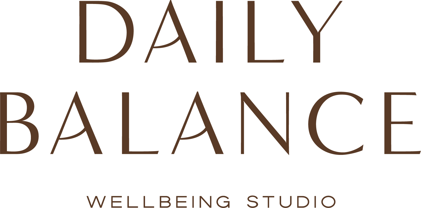 Het logo voor daily balance is een wellbeing studio.