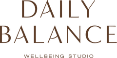 Het logo voor daily balance is een wellbeing studio.