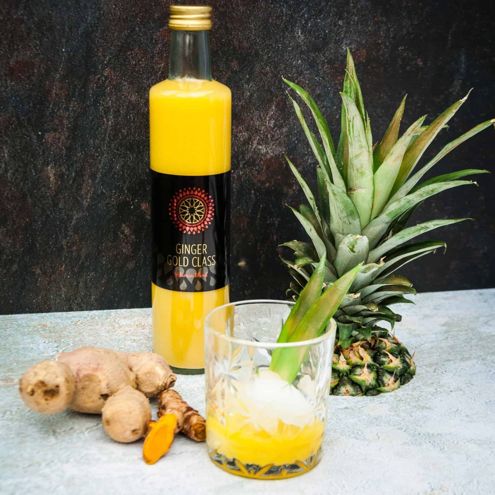 Een fles gembershot