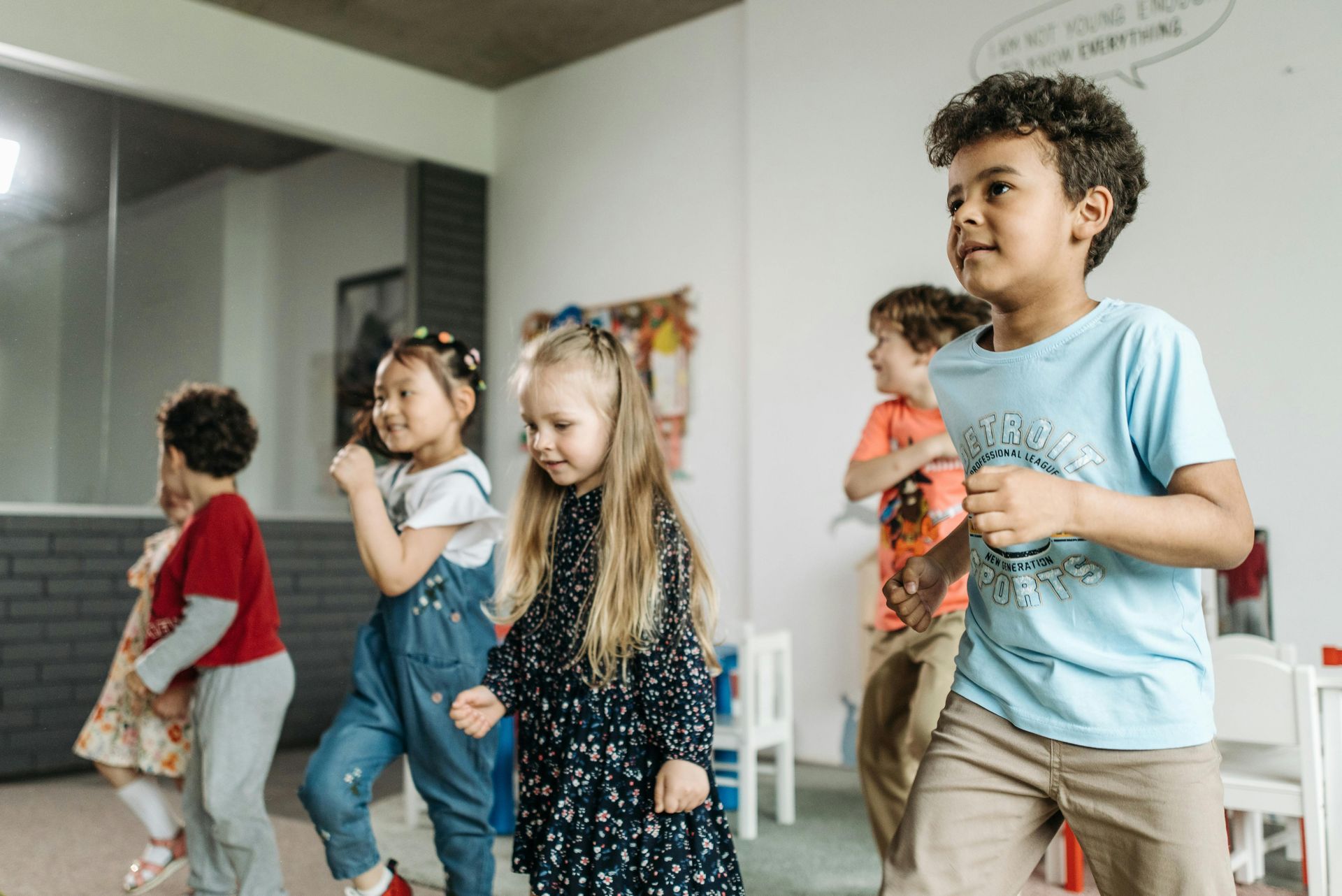 Group Of Kids Dancing