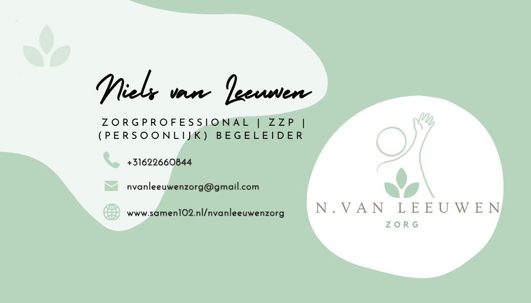Visitekaartje met naam