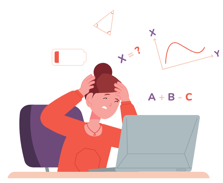ADHD - vrouw met handen in het haar