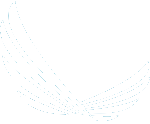 Curved lines and dots in light blue, forming an arc against a white background.