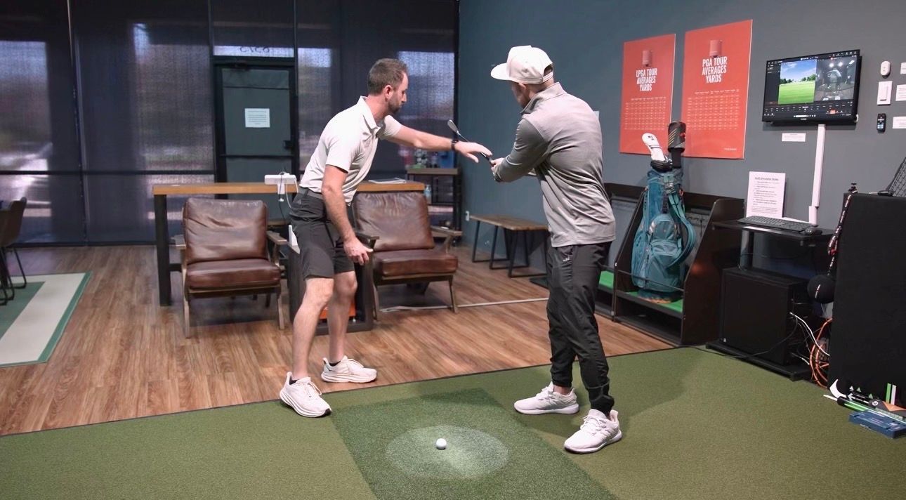 Private golf swing lessons with Trackman 4 technology in Tulsa, Oklahoma.